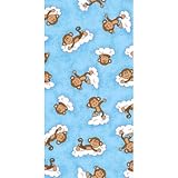 SheetWorld Fitted Crib / Toddler Sheet - Monkeys Blue - Made In USA by sheetworld