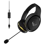 ASUS ゲーミングヘッド セット TUF Gaming H5 / H5 Discord バーチャルサラウンドサウンド,デュアルマイク付