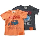 Bobson 半袖Tシャツ(80～130cm) キムラタンの子供服 オレンジ 80 ( 77150x77650-152 )