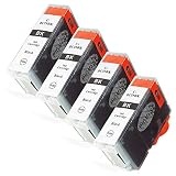 Canon キャノン BCI-9 (PGBK/顔料)【4本セット】 最新 互換 インクカートリッジ BCI9 黒 インク(対応機種: PIXUS MP970 MP960 MP950 MP830 MP810 MP800 MP610 MP600 MP500 MX850 iP7500 iP5200R iP4500 iP4300 iP420)【STAR JET製】