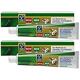 プロポリス＆マヌカハニーMGO400＋歯磨き粉 マヌカオイル配合 2本セット 【海外直送品】 [並行輸入品]