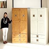 ワードローブ クローゼット 完成品 収納 洋服ダンス 洋服タンス 幅80cm (開梱設置) (su-00010NA)