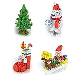 LOZ Christmas Set Pack of 4 Diamond Nanoblock Educational Toy 600pcs [並行輸入品]