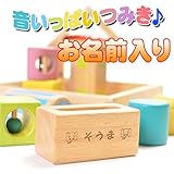 お名前入り　音いっぱい積み木　木製