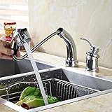 キッチン水栓Rozin 台付ハンド　シャワーヘッド 伸縮ノズルタイプ　混合水栓 蛇口セット
