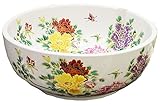 ★☆景徳鎮　手洗いボール　洗面器　洗面ボウル　手洗器 　白釉蝶恋花☆★