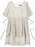 【 アウトレット 】 Angeliebe エンジェリーベ マタニティ ペプラム ワンピース 妊婦服 産前 産後 半袖 7号 オフ ベージュ 系