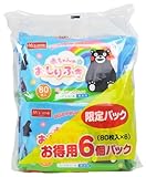 エムズワン 赤ちゃんのおしりふき くまモン (80枚×6個パック)