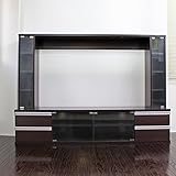 CD DVD オーディオ収納 テレビ台 60インチ TV台 テレビラック ゲート型AVボード ダークブラウン NCH3010DBR