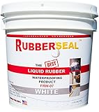 Rubberseal Liquid Rubber Waterproofing and Protective Coating -- Roll On WHITE 1 GALLON [並行輸入品]
