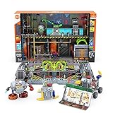 HEXBUG JUNKBOTS スモールファクトリー ハビタットレブズシークレット本部 サプライズおもちゃプレイセット 男の子と女の子と一緒に組み立てて笑う 子供のおもちゃ 200ピース以上のアクション組み立てフィギュア 5歳以上