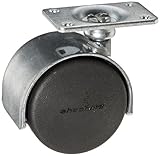 Shepherd Pacer Series 50mm Diameter Die-Cast Twin Nylon Wheel Swivel Caster, 2 Length x 1-3/16 Width