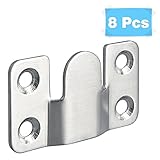 Aliseステンレススチール家具インターロックスタイルメタルSectionalソファコネクタネジ、ツヤ消し仕上げ 8 Pcs X808-8P