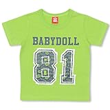 ベビードール ナンバーTシャツ 子供服 140cm イエローグリーン
