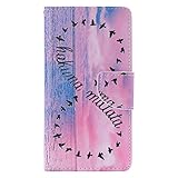 OMATENTI Sony Xperia Z5 ケース, 高級PUレザー ケース 手帳型 保護ケース カード収納ホルダー付き 横置きスタンド機能付き マグネット式 スマホケース [強化ガラスフィルムを