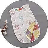 6重 ガーゼスリーパー ガーゼおくるみ パジャマ 寝袋 オーガニックコットン 42*70 cm カラーモンキー