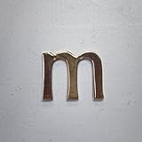 真鍮レターゴールド 45mm 小文字m