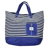 (ocean&ground)オーシャン＆グラウンド レッスンバッグ 1615003 通園 手さげ コットン 綿 デニム 鞄 ヒッコリー キッズ トート 習い事 こども 子供 お弁当 通園 通学 (HI