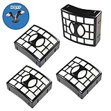 HQRP 4-pack Filter for Shark Rotator NV800 NV800W NV801 NV802 NV803 NV810 Powered Lift-Away Speed Va