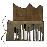 ハンドメイド本革ロールバッグシェフバッグKnives Cases With防水、ポータブル関数( hgj03-h )