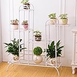 Plant shelf アイアンフラワーポットラック、3-4ティアードプラントディスプレイスタンド盆栽ホルダーガーデンパティオインテリアシェルフホールド白/黒/金 Flower racks ( 色 :