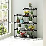 Plant shelf マルチレイヤフラワーラック、バルコニープラントシェルフマルチファンクションフラワーポットラックフロアスタイルシェルフ Flower racks ( サイズ さいず : 65*2
