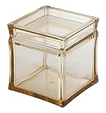 佐藤金属興業 サニタリーボックス アンバー 約10.1×10.1×10.4cm