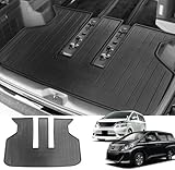 BIGKON トランクマット 適合対応トヨタ アルファード ヴェルファイア 20系専用 2008年5月～2015年1月 ALPHARD VELLFIRE ラゲッジマット 3Dカーゴマット 防水 滑り止め 耐汚 摩擦に強 洗浄簡単 取付簡単 ブラック