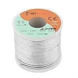 uxcell　2mm 400G 63/37 ロジン コア フラックス 1.8％ 鉛 ロール はんだ ワイヤー