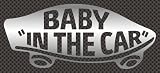 ステッカータウン VANS風 BABY IN CAR ベビーインカー B シルバー
