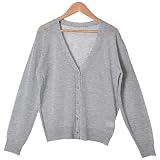 (カービーズ) curvy's UVケア超薄手Vネックカーディガン ■半袖 16.グレー