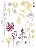 Brewster Spirit 350-0165 Peel & Stick Field of Herbs European Wall Decals [並行輸入品]