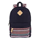 Tenn Well Casual Canvas Backpack, Fashion Cute Rucksack Teens College Bookbags for School /Collage /