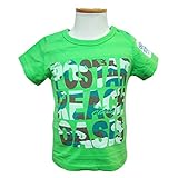 (ポスター) POSTAR　迷彩ロゴ プリント Tシャツ グリーン　130cm