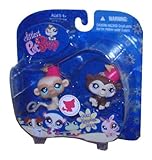 Littlest Pet Shop Happiest Pet Pair Portable Collectible Gift Set - Chimpanzee with Hat (#834) and M