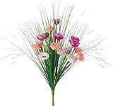 ポピー 造花 仏花 グラスミニアネモネブッシュ 全長48cm・花径4cm バイオレットピンク FP-5024 B/P