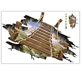 トリックアート ウォールステッカー [だまし絵] おしゃれ 壁紙シール ウォールシール はがせる DIY 壁紙 シール