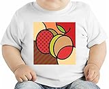 Pop Art Plums オーガニックベビーTシャツ 12 - 18 Months