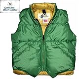 【CRESCENT DOWN WORKS】Kids Down Vest 【クレセント・ダウン・ワークス】キッズ ダウン ベスト ★DK.GREEN/TAN 3(95)