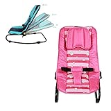 BBYY5001-P子供のロッキングチェア マルチステップ背もたれ調整 アルミニウムベース 赤ちゃん ベビーロッキングチェア 子供用シェーカー ベビークレードルチェア コンフォートチェア ロッキングチ