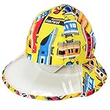 Kids Foret（キッズフォーレ） 電車の総柄レインハット【B81802】 (54cm, イエロー)