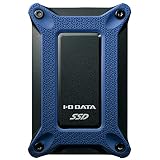 アイ・オー・データ ポータブルSSD 2TB 静音 耐衝撃 軽量 PS4 PS5対応 USB A&Type-C両対応 Win/Mac両対応 USB3.2(Gen2) 日本メーカー SSPG-USC2NB/E