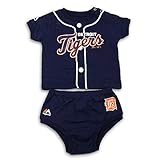 Detroit Tigersベビージャージーとおむつカバーセット