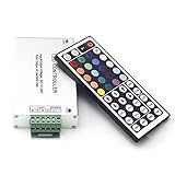EAGWELL 44 Keys 24V Remote Controller for DC 24V 20 Meters 5050 RGB LED Strip Lights,LED Module Ligh