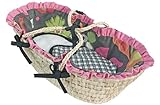 Hoohobbers Doll Moses Basket, Sleek Slate by Hoohobbers