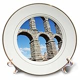 Albomデザインunusual places – Aqueductのセゴビア、有名なローマAqueductセゴビア、スペイン – プレート 8-Inch cp_100289_1