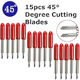MOHOO 15pcs 45° 彫刻刀 カッティングプロッタ タングステンブレードカーバイド ローランドカッター用