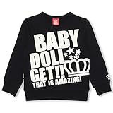 BABYDOLL（ベビードール） 斜めメッセージトレーナー 子供服 ベビー 90cm ブラック