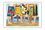 カジュアルフライデー – Surfer Long Board Shorts – From anオリジナルカラーペイントby Scott Westmoreland – マスターアートプリント 12" x
