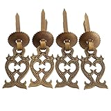 4個入り 取手 ドア取っ手 引き出し部品 手すり ネジ付き ドアノブ 家具ハードウェア 装飾 古銅色